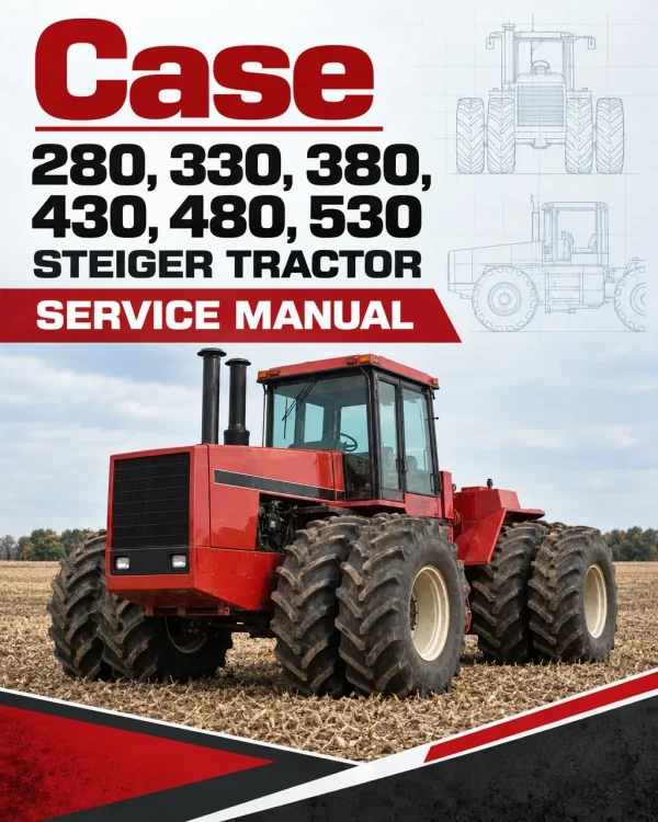 Case 280, 330, 380, 430, 480, 530 Steiger Tractor Service Manual