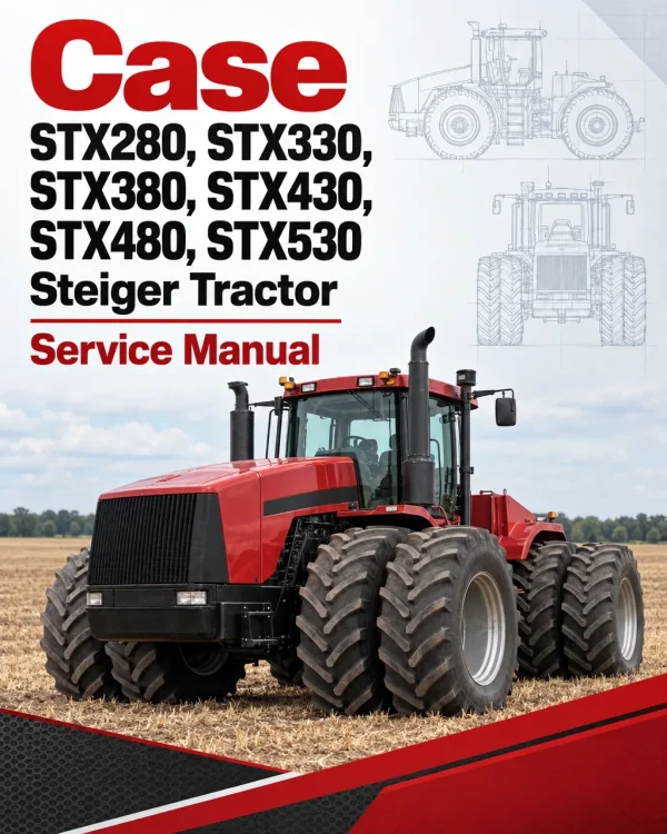 Case STX280, STX330, STX380, STX430, STX480, STX530 Steiger Tractor Service Manual