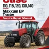 Case 110, 115, 120, 130, 140 Maxxum EP Tractor Service Manual