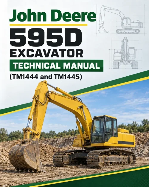 John Deere 595D Excavator Technical Manual (TM1444 and TM1445)