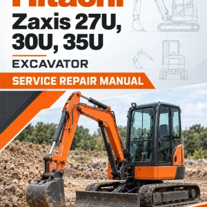 Hitachi Zaxis 27U, 30U, 35U Excavator Service Repair Manual