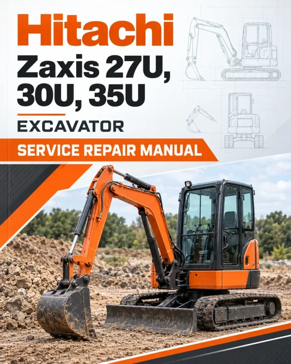 Hitachi Zaxis 27U, 30U, 35U Excavator Service Repair Manual Hitachi Zaxis 27U, 30U, 35U Excavator Service Repair Manual