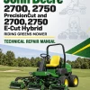 John Deere 2700, 2750 PrecisionCut and 2700, 2750 E-Cut Hybrid Riding Greens Mower Technical Repair Manual (TM159419)