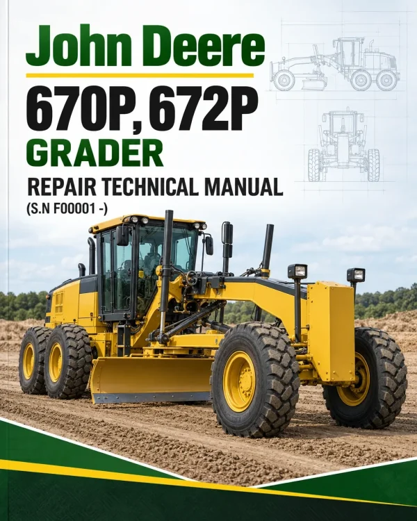 John Deere 670P, 672P Grader Repair Technical Manual (S.N F00001 -) John Deere 670P, 672P Grader Repair Technical Manual (S.N F00001 -)