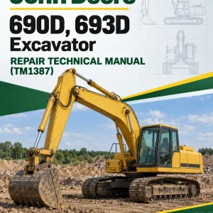 John Deere 690D, 693D Excavator Repair Technical Manual (TM1387)