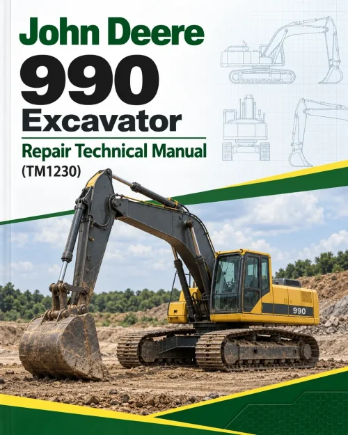 John Deere 990 Excavator Repair Technical Manual (TM1230)