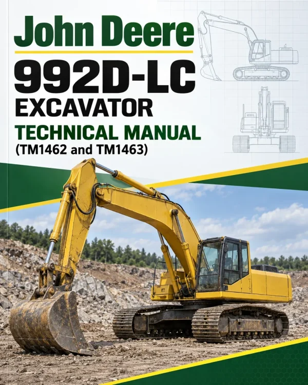 John Deere 992D-LC Excavator Technical Manual (TM1462 and TM1463)