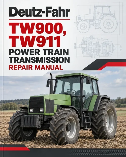 Deutz-Fahr TW900, TW911 Power Train Transmission Repair Manual Deutz-Fahr TW900, TW911 Power Train Transmission Repair Manual