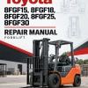 Toyota 8FGF15, 8FGF18, 8FGF20, 8FGF25, 8FGF30 Repair Manual Toyota 8FGF15, 8FGF18, 8FGF20, 8FGF25, 8FGF30 Repair Manual