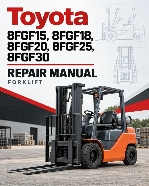 Toyota 8FGF15, 8FGF18, 8FGF20, 8FGF25, 8FGF30 Repair Manual Toyota 8FGF15, 8FGF18, 8FGF20, 8FGF25, 8FGF30 Repair Manual
