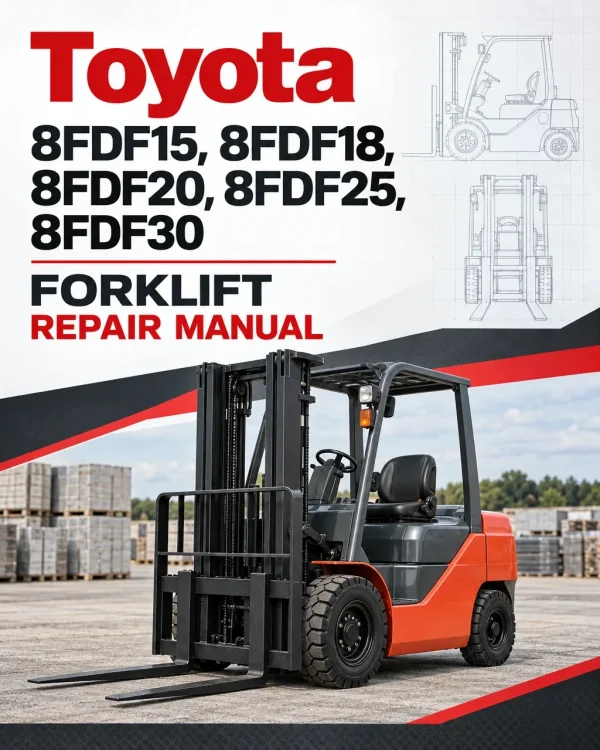 Toyota 8FDF15, 8FDF18, 8FDF20, 8FDF25, 8FDF30 Repair Manual Toyota 8FDF15, 8FDF18, 8FDF20, 8FDF25, 8FDF30 Repair Manual