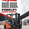Toyota 8FBCU20, 8FBCU25, 8FBCU28, 8FBCU30, 8FBCU32, 8FBCHU25 Forklift Repair Manual Toyota 8FBCU20, 8FBCU25, 8FBCU28, 8FBCU30, 8FBCU32, 8FBCHU25 Forklift Repair Manual