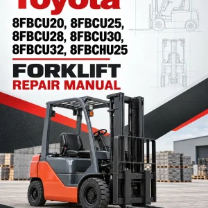 Toyota 8FBCU20, 8FBCU25, 8FBCU28, 8FBCU30, 8FBCU32, 8FBCHU25 Forklift Repair Manual