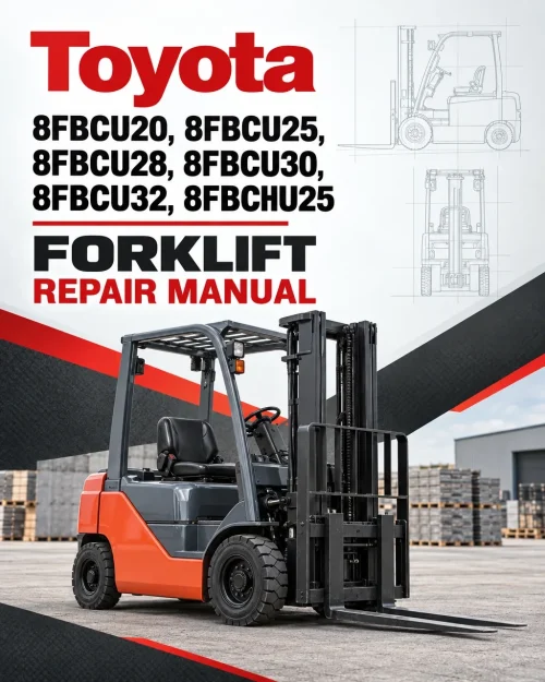 Toyota 8FBCU20, 8FBCU25, 8FBCU28, 8FBCU30, 8FBCU32, 8FBCHU25 Forklift Repair Manual