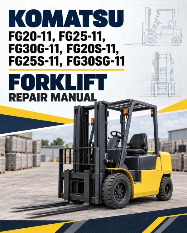 Komatsu FG20-11, FG25-11, FG30G-11, FG20S-11, FG25S-11, FG30SG-11 Forklift Repair Manual