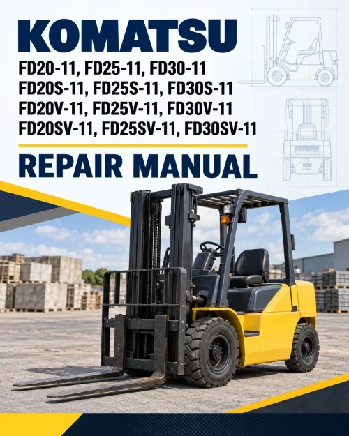 Komatsu FD20-11, FD25-11, FD30-11, FD20S-11, FD25S-11, FD30S-11, FD20V-11, FD25V-11, FD30V-11, FD20SV-11, FD25SV-11, FD30SV-11 Repair Manual