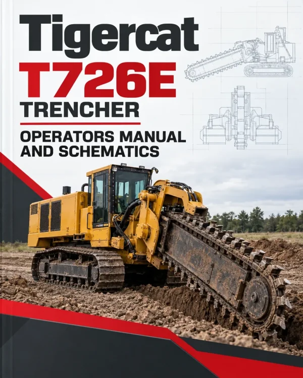 Tigercat T726E Trencher Operators Manual and Schematics Tigercat T726E Trencher Operators Manual and Schematics