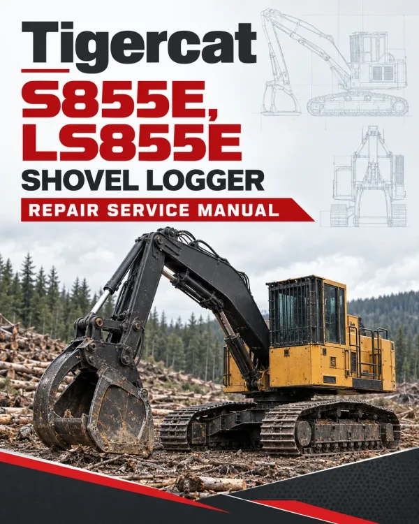 Tigercat S855E, LS855E Shovel Logger Repair Service Manual Tigercat S855E, LS855E Shovel Logger Repair Service Manual