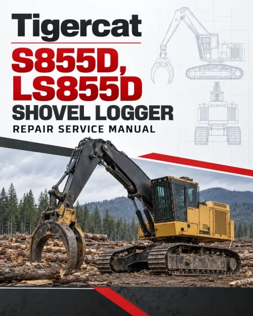 Tigercat S855D, LS855D Shovel Logger Repair Service Manual Tigercat S855D, LS855D Shovel Logger Repair Service Manual