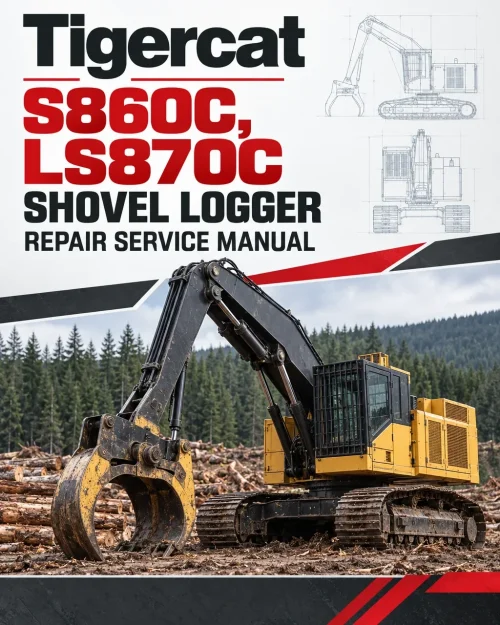 Tigercat S860C, LS870C Shovel Logger Repair Service Manual Tigercat S860C, LS870C Shovel Logger Repair Service Manual