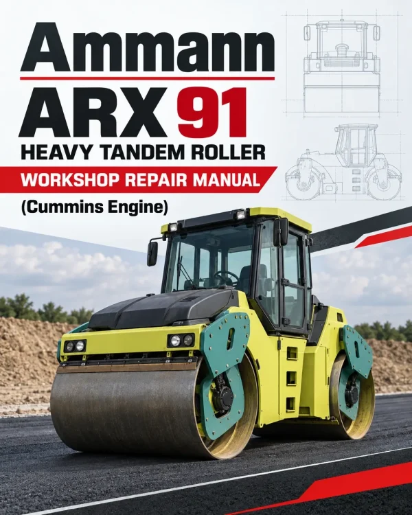 Ammann ARX 91 Heavy Tandem Roller Workshop Repair Manual (Cummins Engine) Ammann ARX 91 Heavy Tandem Roller Workshop Repair Manual (Cummins Engine)