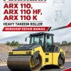 Ammann ARX 110, ARX 110 HF, ARX 110 K Heavy Tandem Roller Workshop Repair Manual