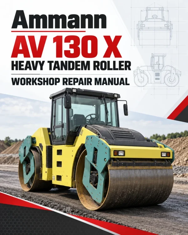 Ammann AV 130 X Heavy Tandem Roller Workshop Repair Manual