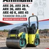 Ammann ARX 26, ARX 26 K, ARX 36, ARX 40, ARX 40 K, ARX 45 Tandem Roller Workshop Repair Manual Ammann ARX 26, ARX 26 K, ARX 36, ARX 40, ARX 40 K, ARX 45 Tandem Roller Workshop Repair Manual