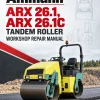 Ammann ARX 26.1, ARX 26.1C Tandem Roller Workshop Repair Manual