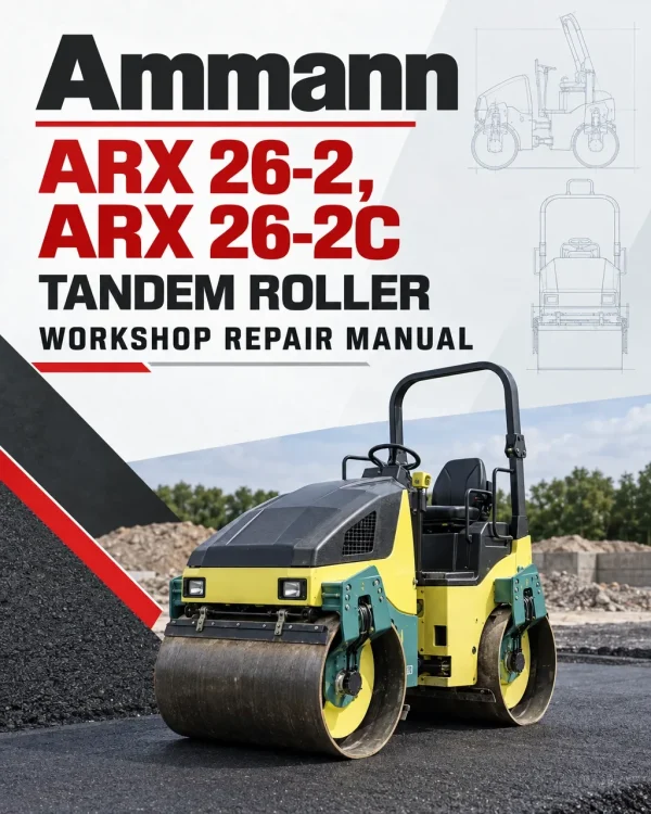 Ammann ARX 26-2, ARX 26-2C Tandem Roller Workshop Repair Manual