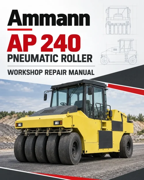 Ammann AP 240 Pneumatic Roller Workshop Repair Manual