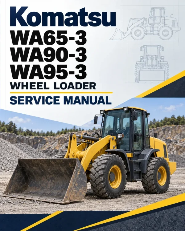 Komatsu WA65-3, WA90-3, WA95-3 Wheel Loader Service Manual
