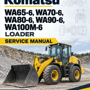 Komatsu WA65-6, WA70-6, WA80-6, WA90-6, WA100M-6 Loader Service Manual