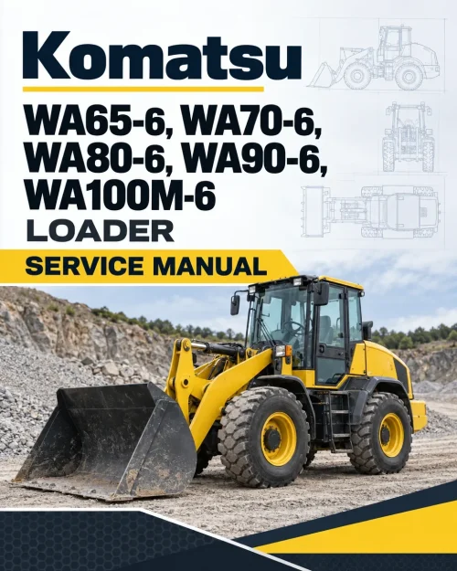 Komatsu WA65-6, WA70-6, WA80-6, WA90-6, WA100M-6 Loader Service Manual Komatsu WA65-6, WA70-6, WA80-6, WA90-6, WA100M-6 Loader Service Manual