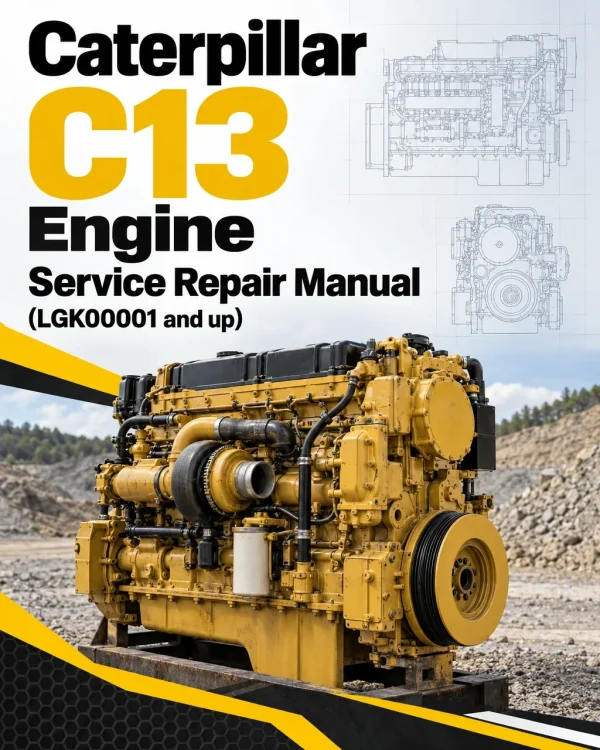 Caterpillar CAT C13 Engine Service Repair Manual (LGK00001 and up)