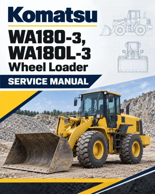 Komatsu WA180-3, WA180L-3 Wheel Loader Service Manual