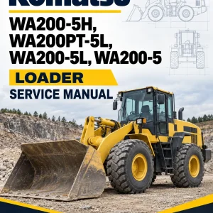 Komatsu WA200-5H, WA200PT-5L, WA200-5L, WA200-5 Loader Service Manual