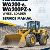 Komatsu WA200-6, WA200PZ-6 Wheel Loader Service Manual
