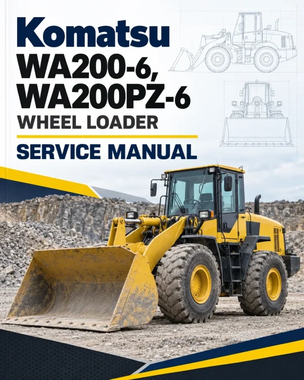 Komatsu WA200-6, WA200PZ-6 Wheel Loader Service Manual