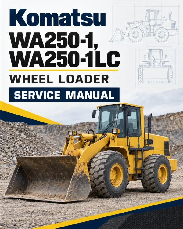 Komatsu WA250-1, WA250-1LC Wheel Loader Service Manual Komatsu WA250-1, WA250-1LC Wheel Loader Service Manual