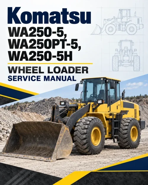 Komatsu WA250-5, WA250PT-5, WA250-5H Wheel Loader Service Manual Komatsu WA250-5, WA250PT-5, WA250-5H Wheel Loader Service Manual