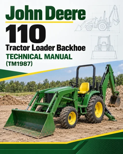 John Deere 110 Tractor Loader Backhoe Technical Manual (TM1987) John Deere 110 Tractor Loader Backhoe Technical Manual (TM1987)