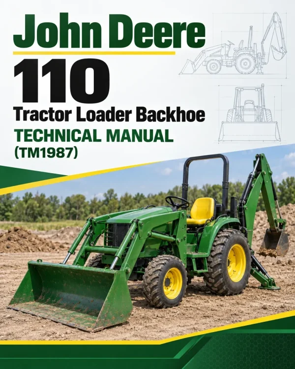 John Deere 110 Tractor Loader Backhoe Technical Manual (TM1987)