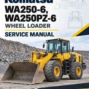 Komatsu WA250-6, WA250PZ-6 Wheel Loader Service Manual