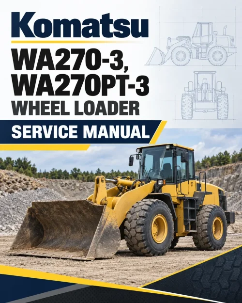 Komatsu WA270-3, WA270PT-3 Wheel Loader Service Manual Komatsu WA270-3, WA270PT-3 Wheel Loader Service Manual