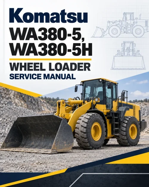 Komatsu WA380-5, WA380-5H Wheel Loader Service Manual Komatsu WA380-5, WA380-5H Wheel Loader Service Manual