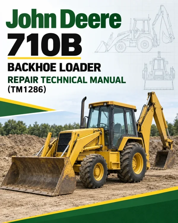 John Deere 710B Backhoe Loader Repair Technical Manual (TM1286) John Deere 710B Backhoe Loader Repair Technical Manual (TM1286)