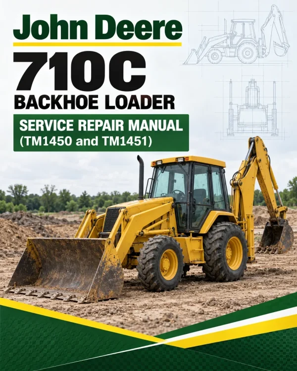 John Deere 710C Backhoe Loader Manual (TM1450 and TM1451)