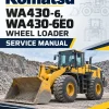 Komatsu WA430-6, WA430-6E0 Wheel Loader Service Manual Komatsu WA430-6, WA430-6E0 Wheel Loader Service Manual
