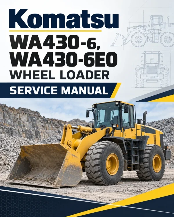 Komatsu WA430-6, WA430-6E0 Wheel Loader Service Manual Komatsu WA430-6, WA430-6E0 Wheel Loader Service Manual
